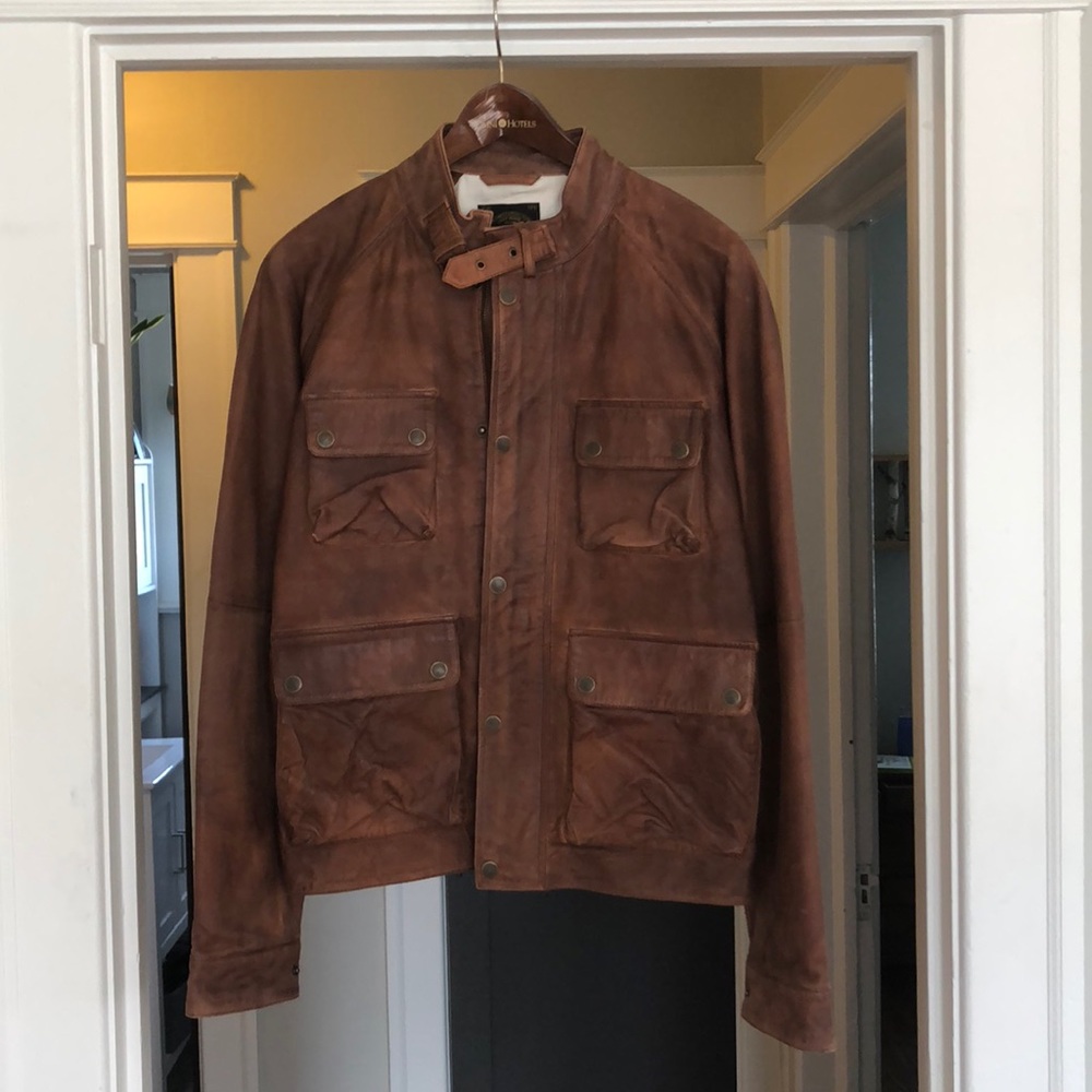 Lucky Brand leather jacket Men’s Small NWOT
